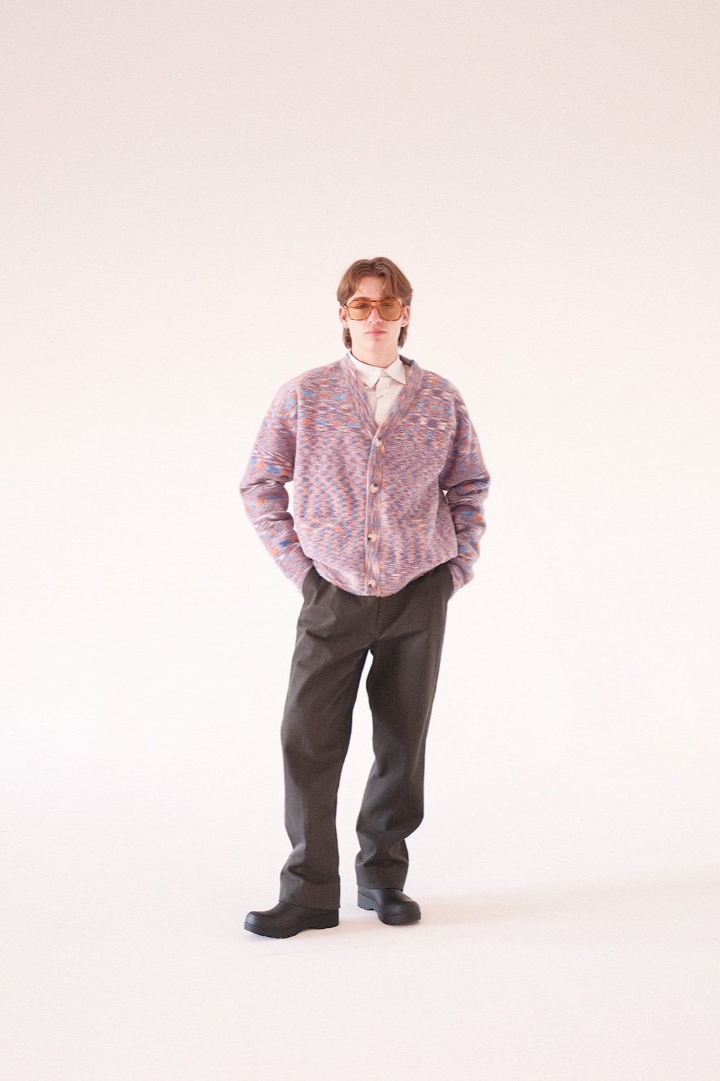 " L'Aléatoire " Mohair cardigan