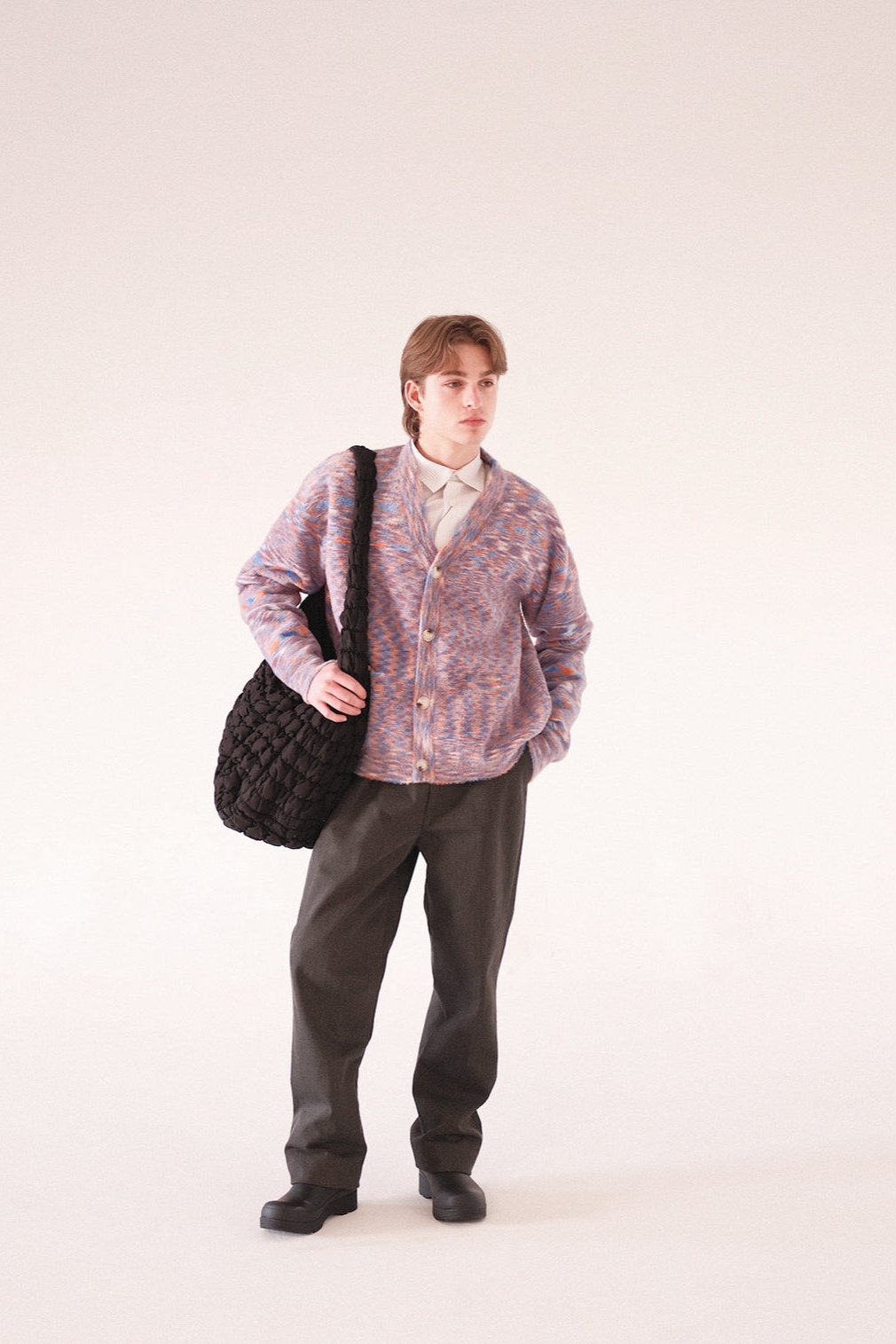 " L'Aléatoire " Mohair cardigan